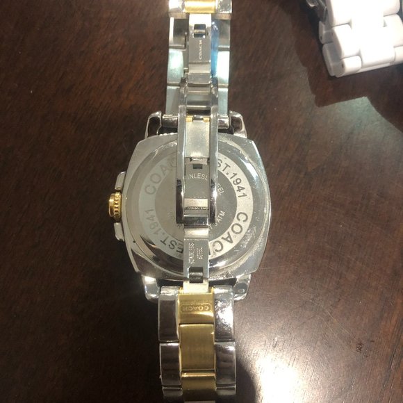 Authentic Coach Two-Tone Watch - Picture 2 of 2